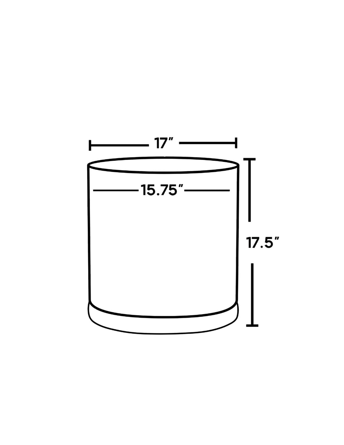 Solid Goods Planter with Saucer